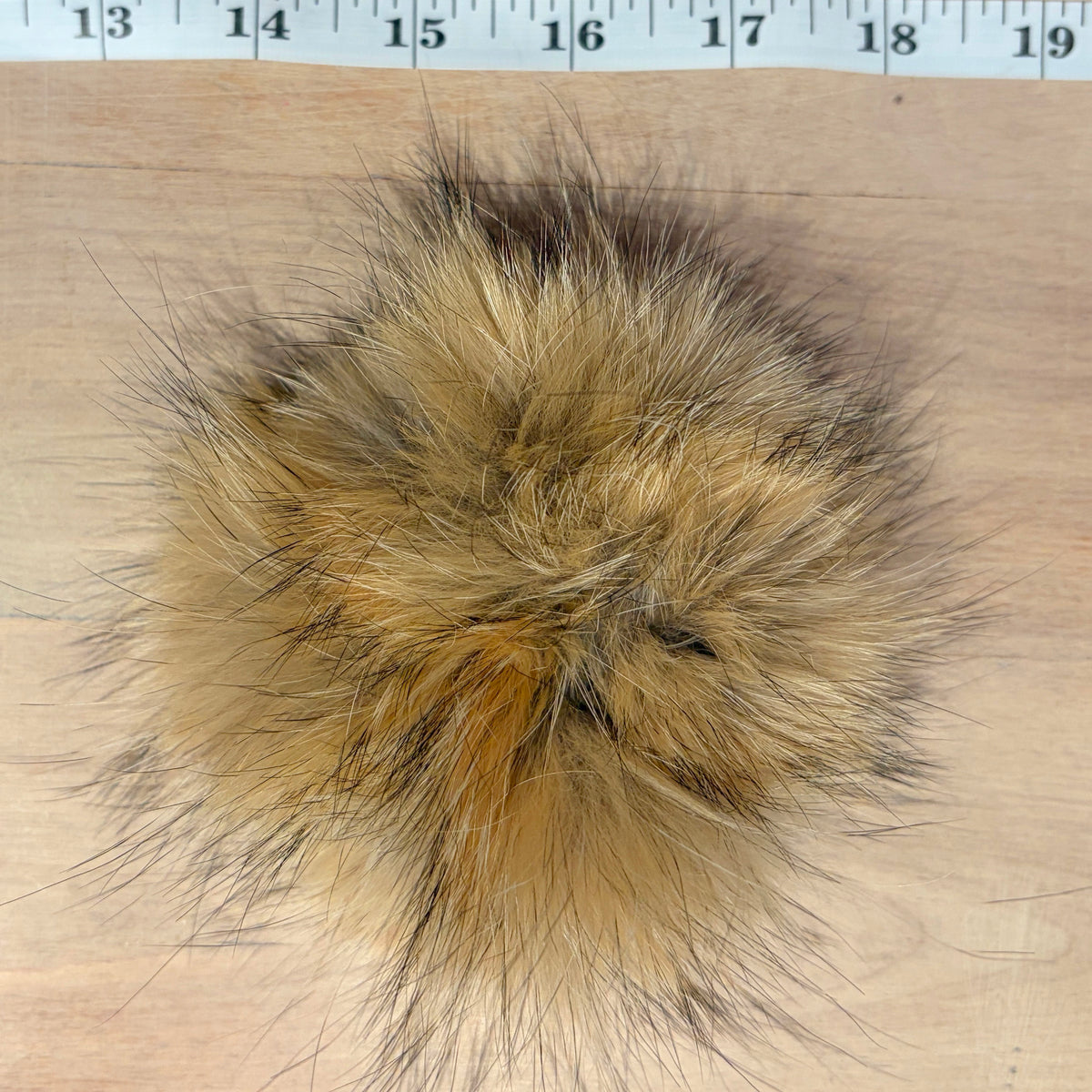 Coyote Fur Pom Pom Scrunchie