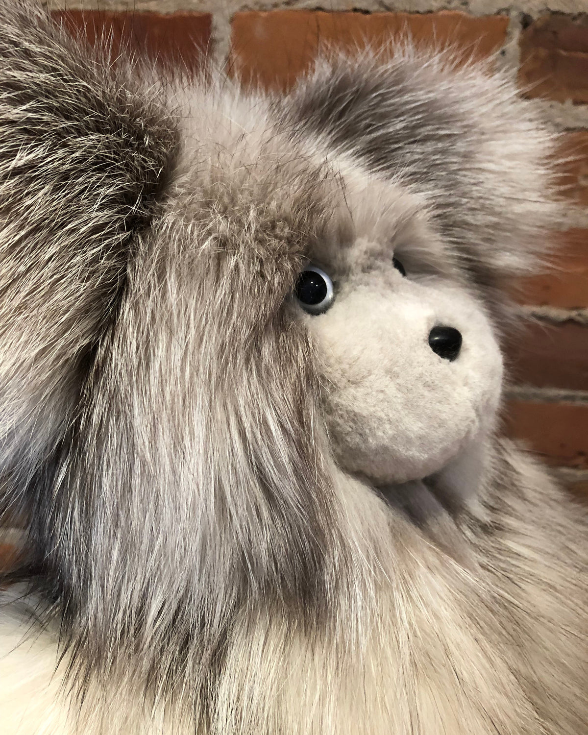 Moon, the Platinum Shadow Fox Teddy Bear