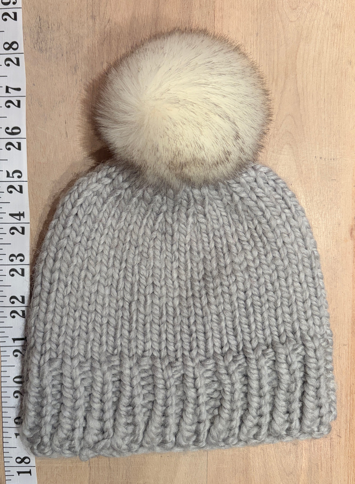White Chinchilla Faux Fur Pom, 3 Inch