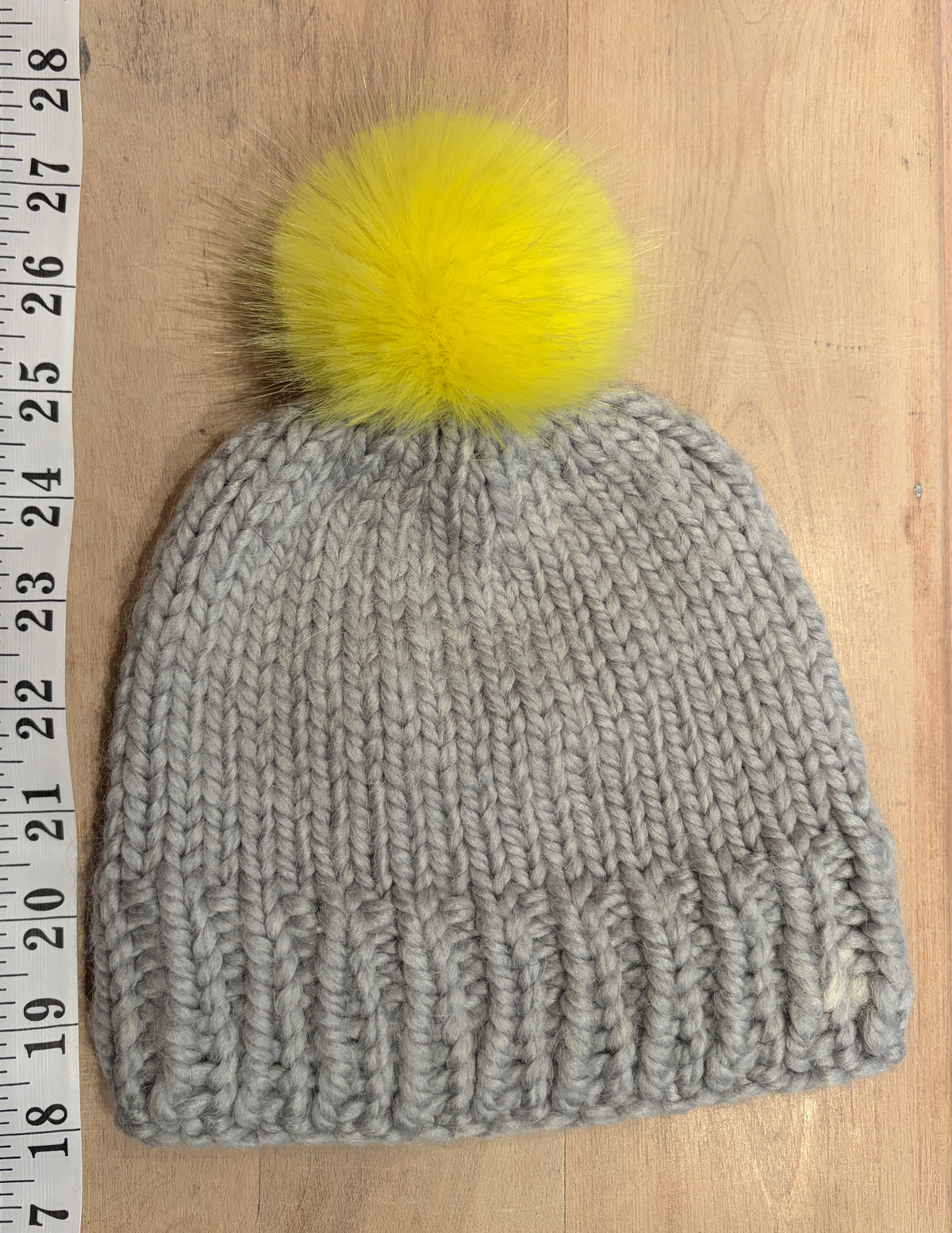 Lemon Yellow Mink Faux Fur Pom, 2.5 Inch