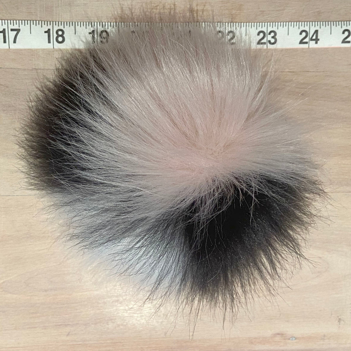 Black Pink and White Jumbo Pom, 6 Inch