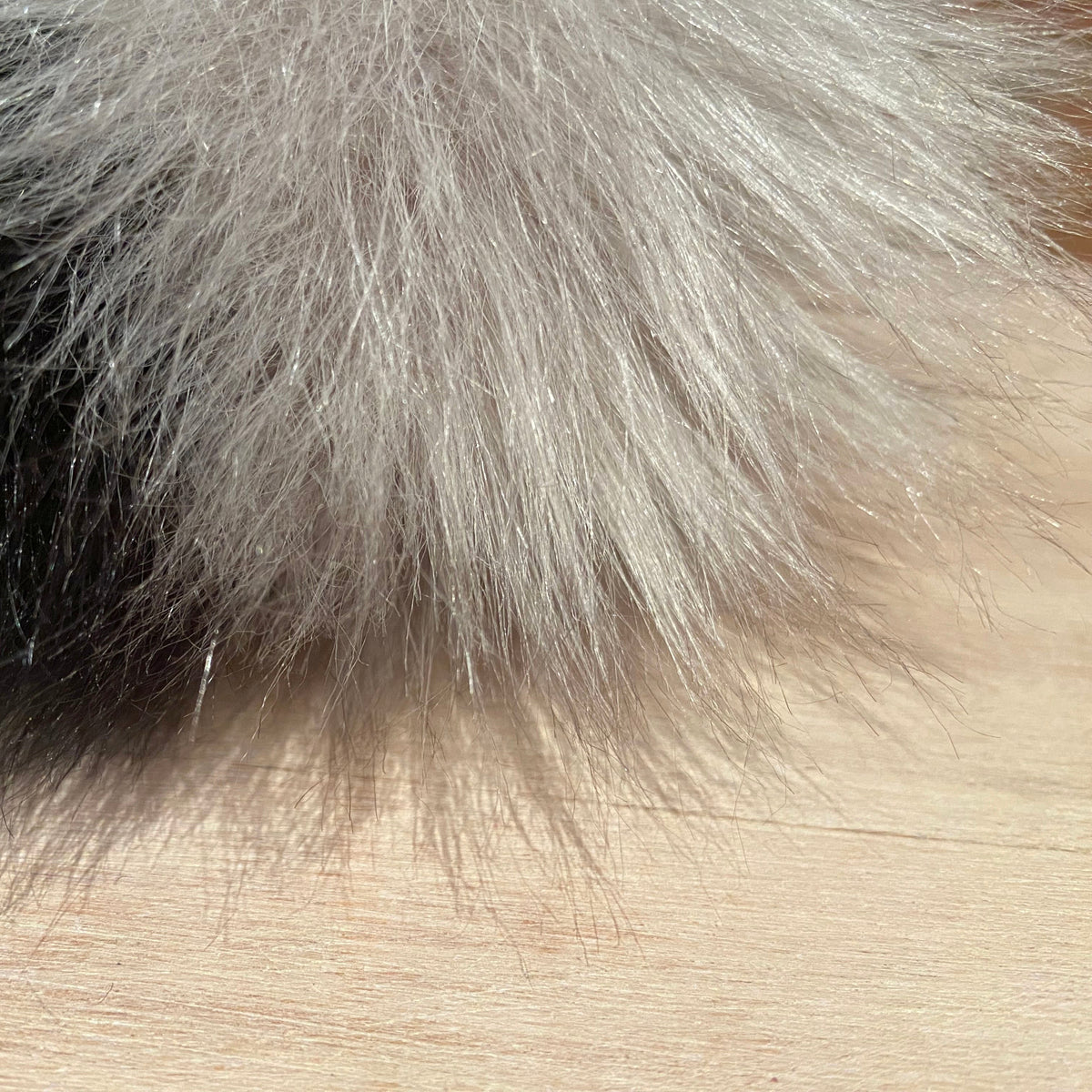 Black and Taupe Multi-Color Pom, 6 Inch