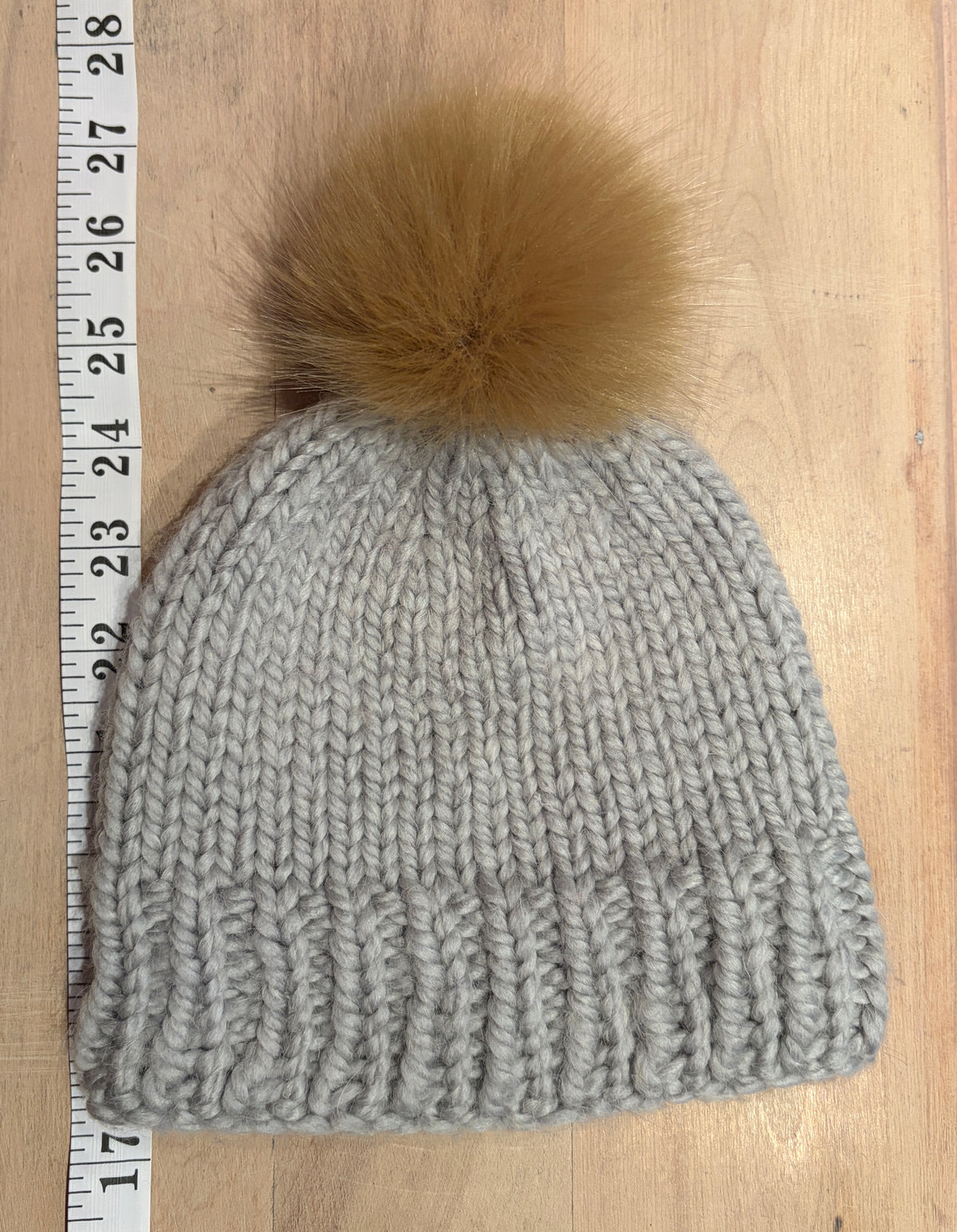 Gold Faux Mink Fur Pom, 3.5 Inch