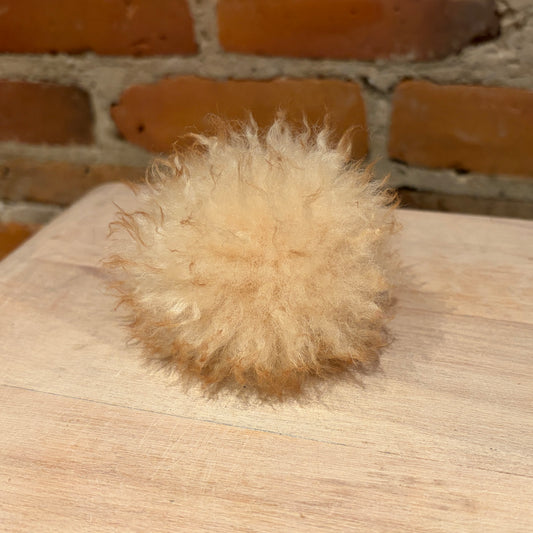 Light Gold Lamb Chunky Hat Pom, 3 Inch