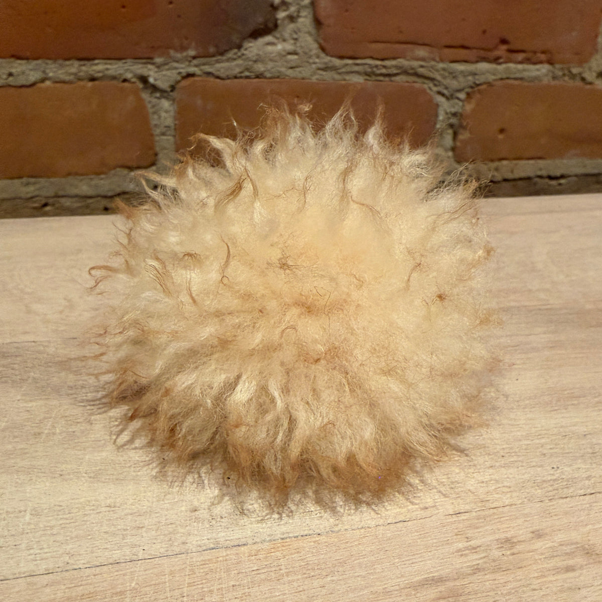 Light Gold Lamb Chunky Hat Pom, 3 Inch