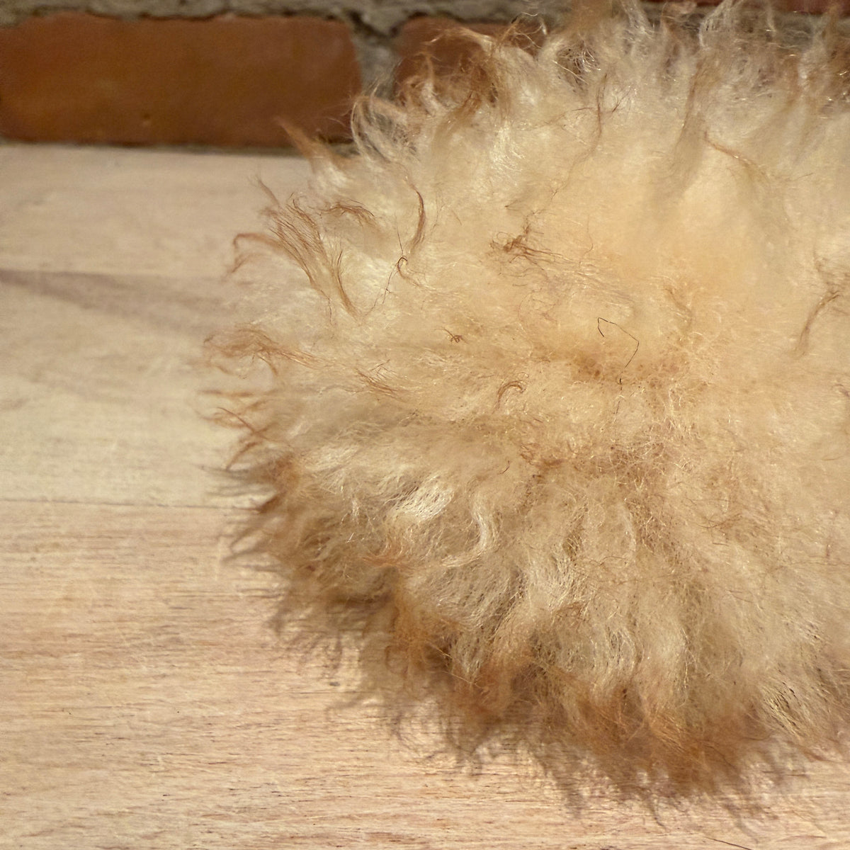 Light Gold Lamb Chunky Hat Pom, 3 Inch
