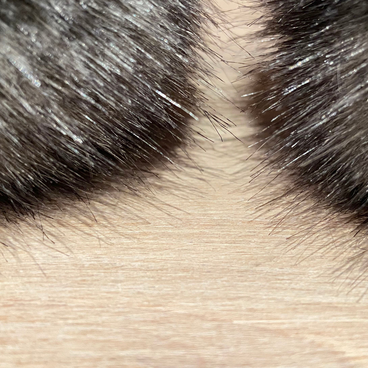Grey Speckled Faux Fur Pom, 3 Inch