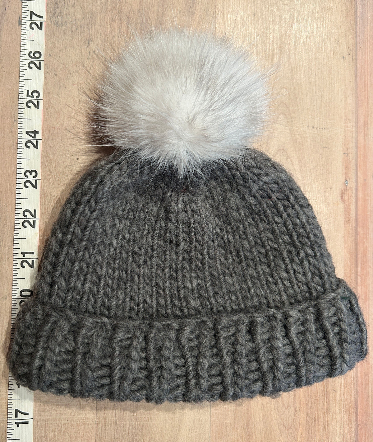White Beige Faux Fur Pom, 3.5 Inch