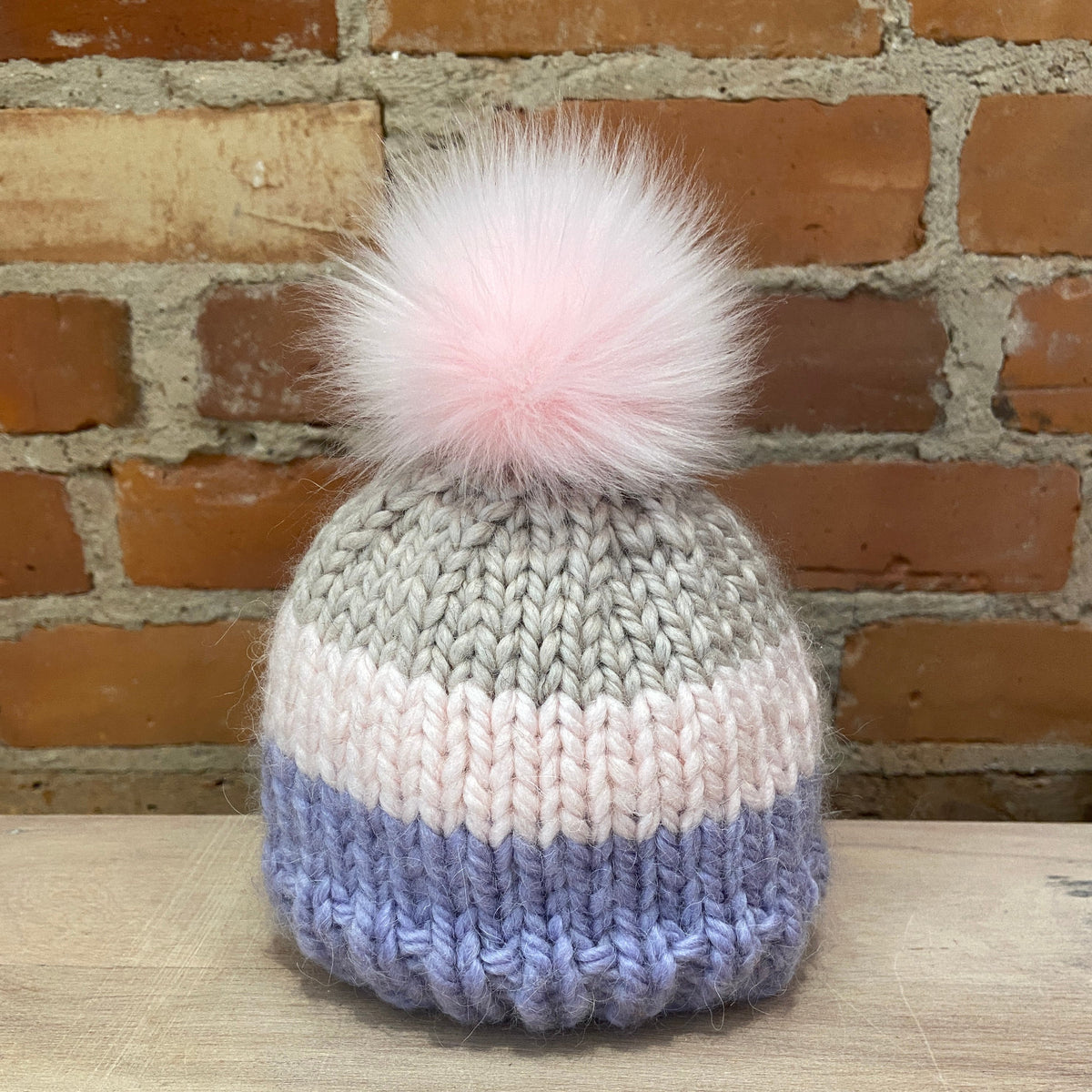 Bubblegum Pink Fox Faux Fur Pom, 3 Inch