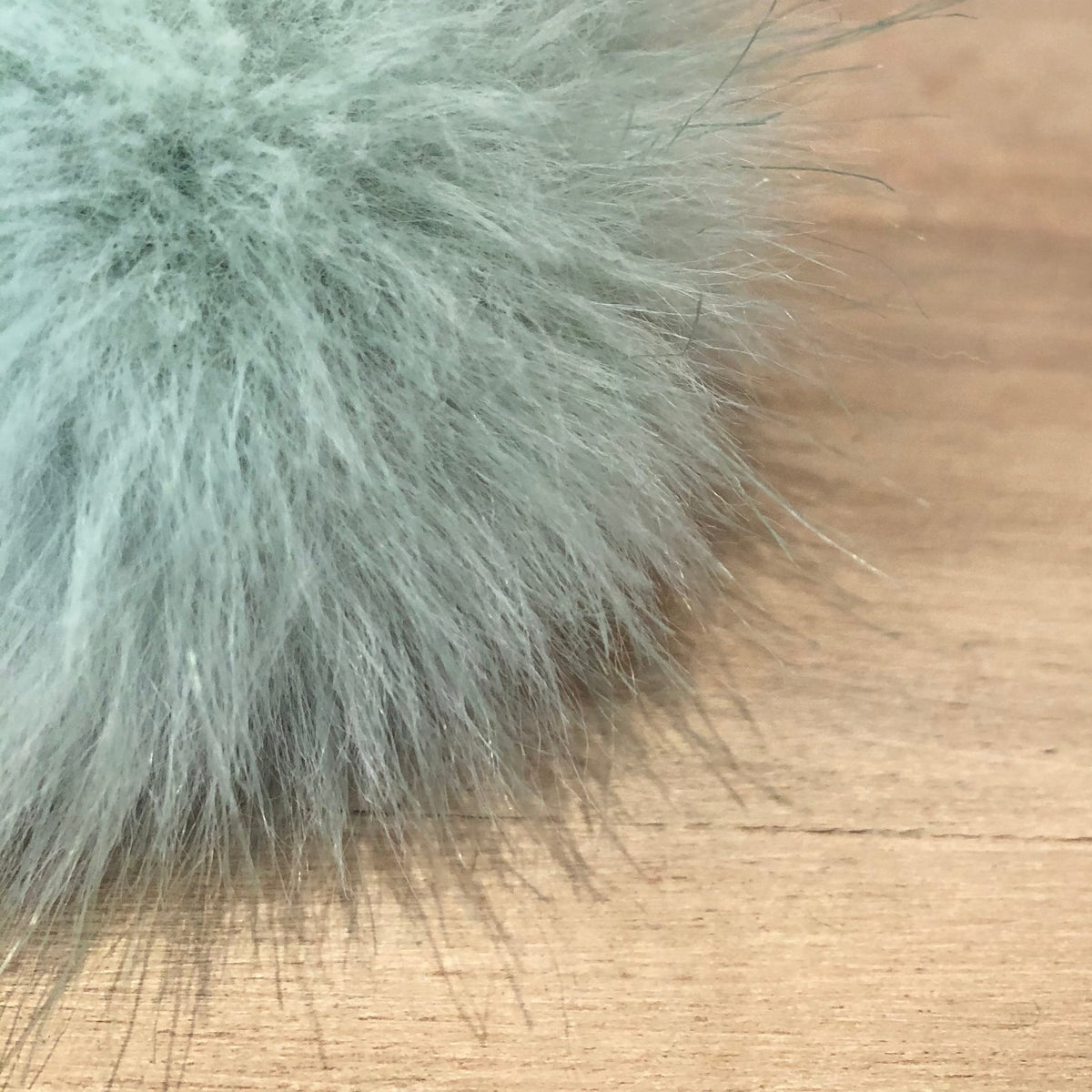 Mint Green Faux Fur Pom, 3 Inch