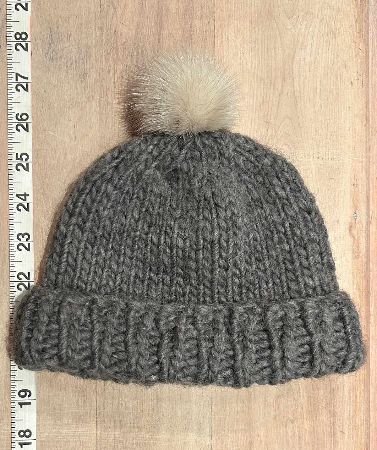Ultra Light Grey Mini Mink Pom, 2 Inch