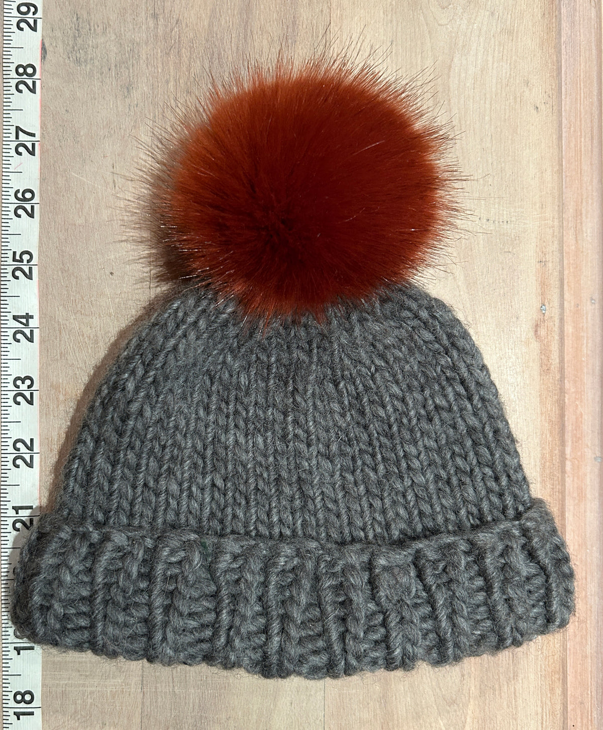 Pumpkin Spice Mink Faux Fur Pom, 3.5 Inch