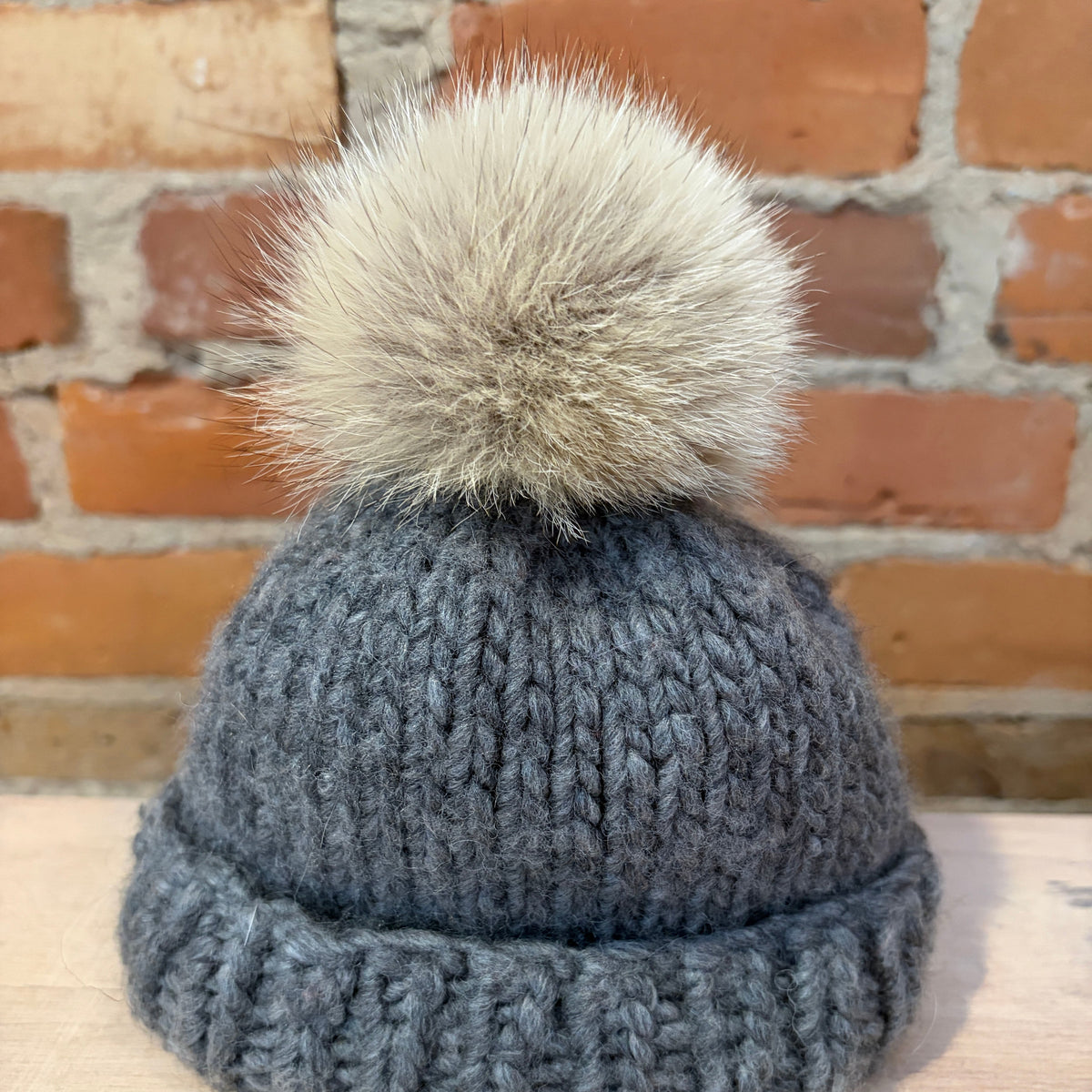Coyote Fur Pom, 3 Inch