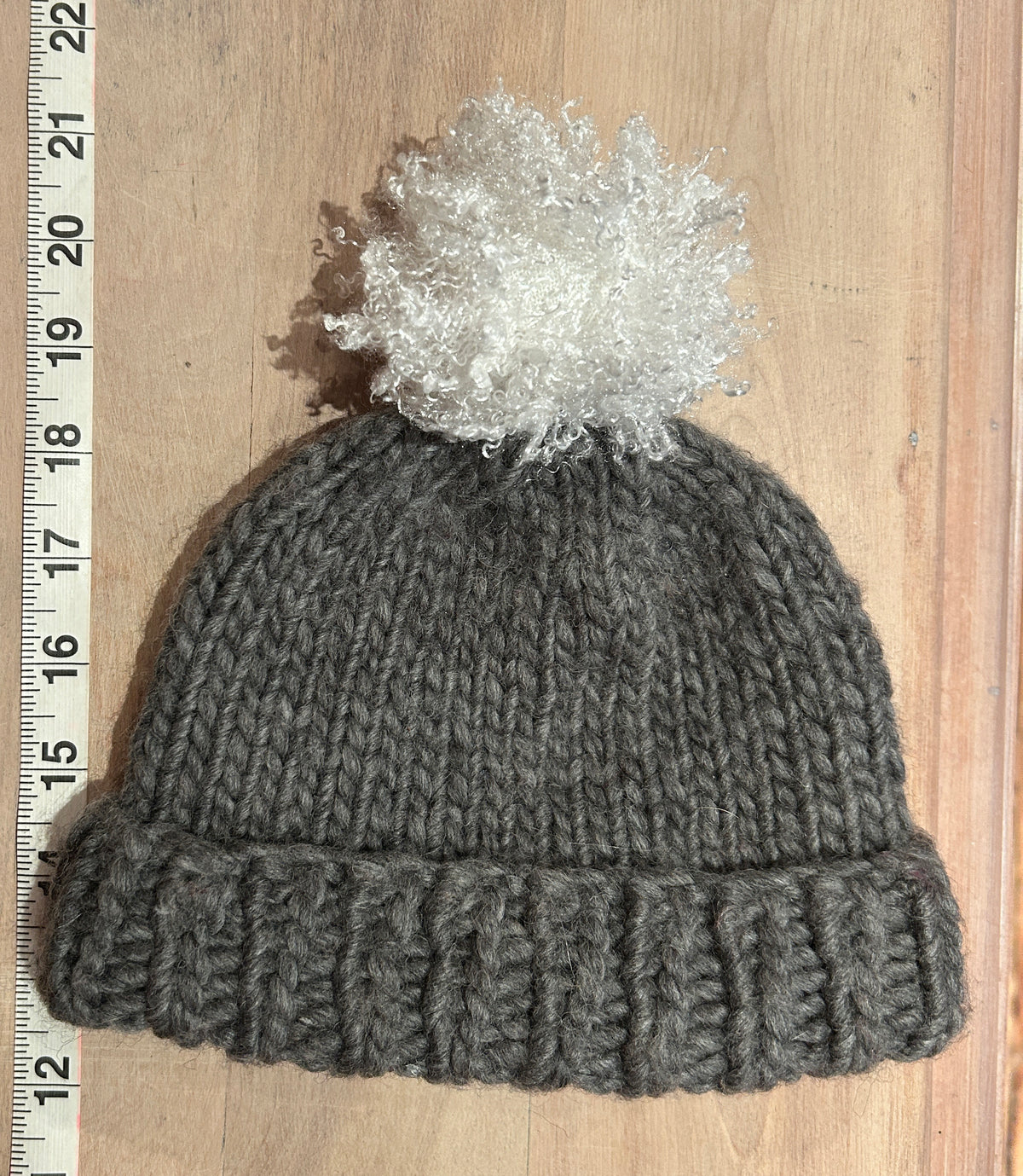 Ice White Faux Fur Curly Pom, 3 Inch