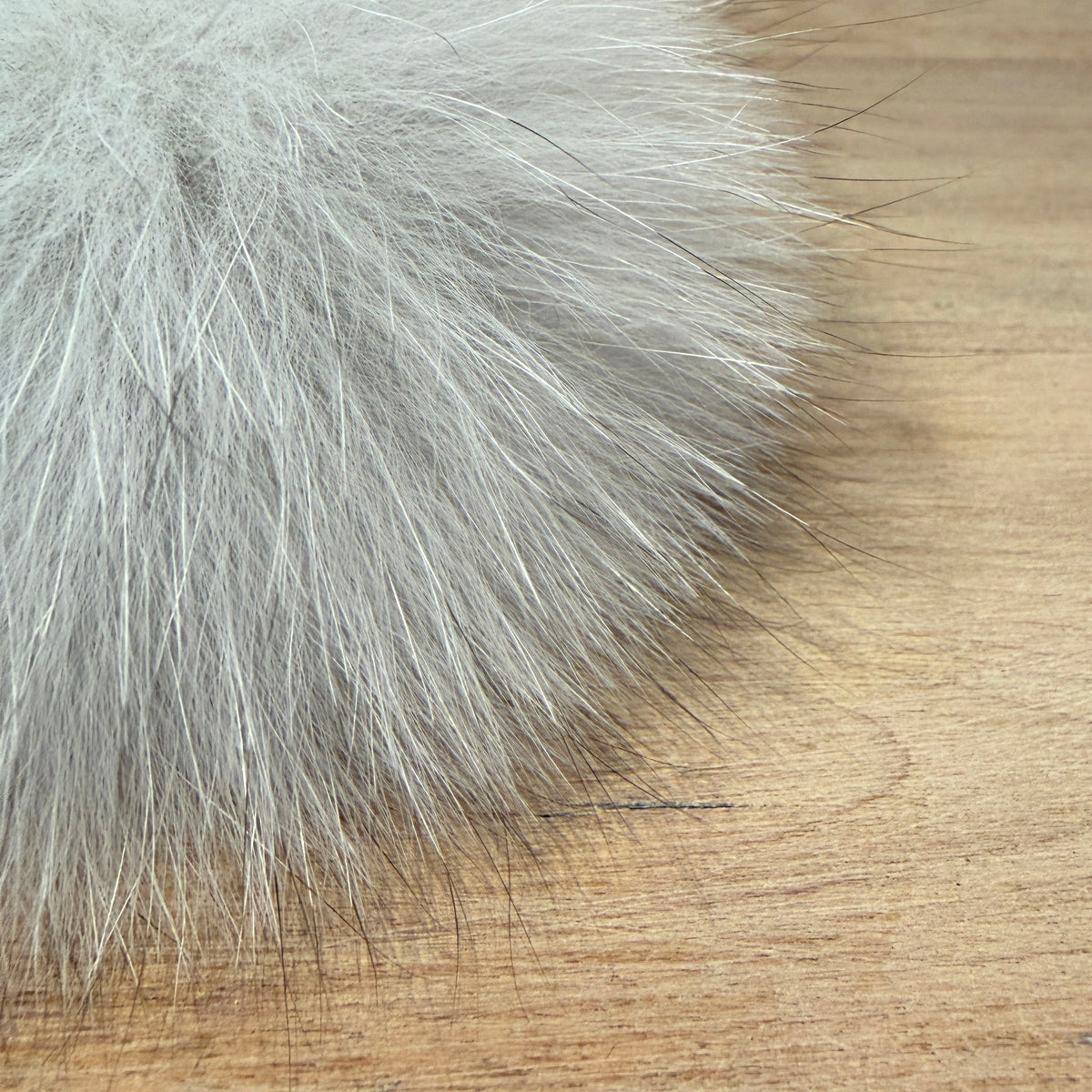 Blue Fox Fur Pom, 3 Inch