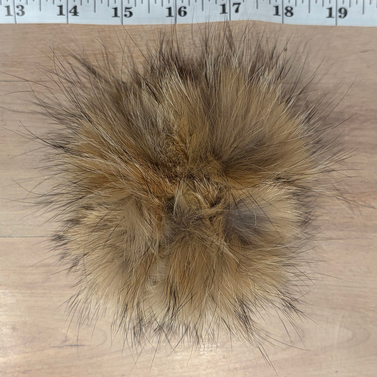 Coyote Fur Pom Pom Scrunchie