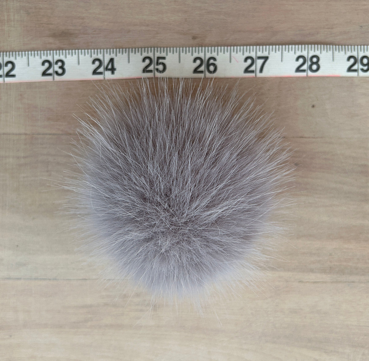 Lavender Mink Faux Fur Pom, 3 Inch