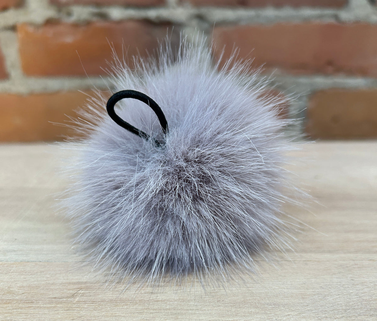 Lavender Mink Faux Fur Pom, 3 Inch