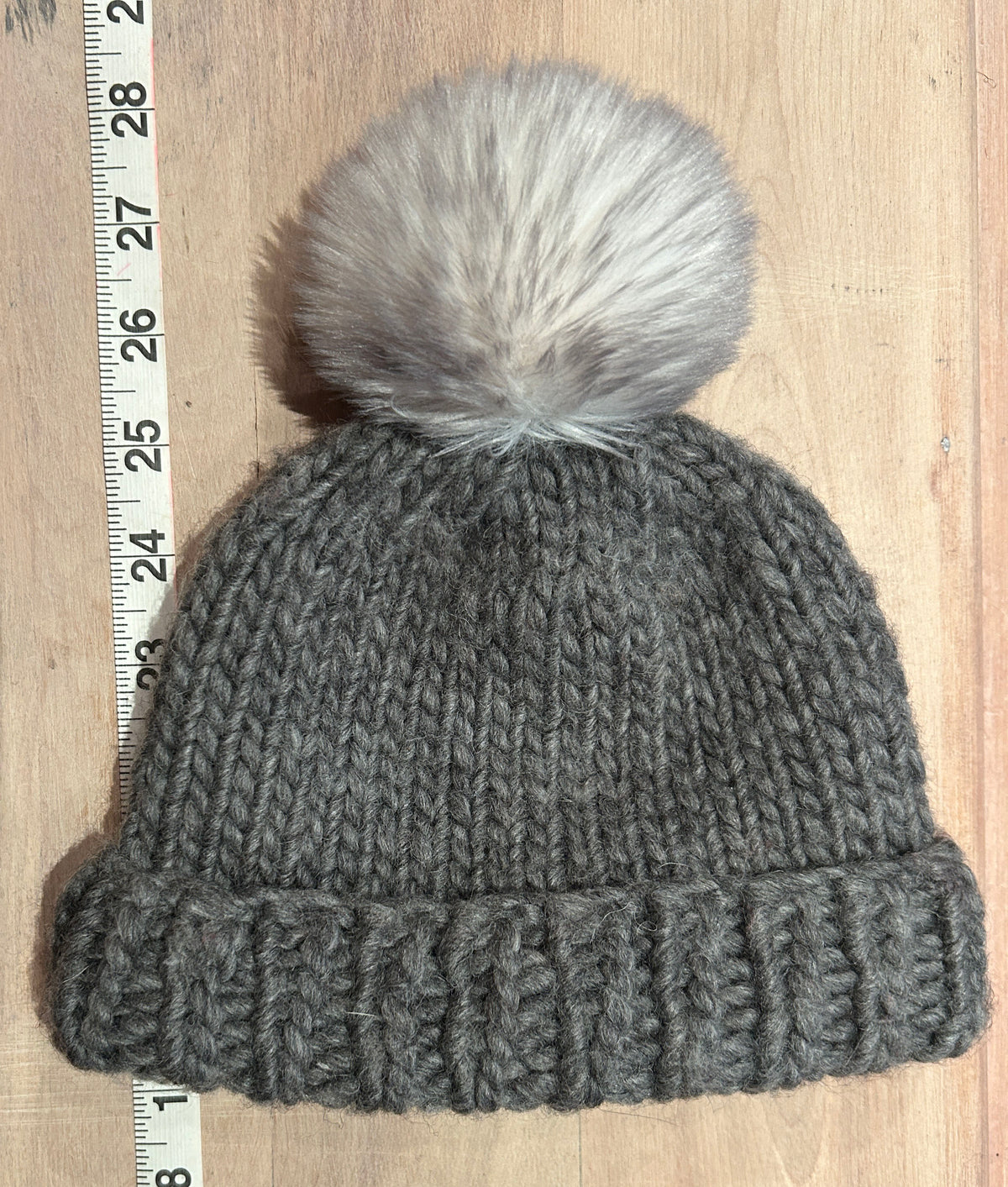 Light Grey Chinchilla Faux Fur Pom, 3.5 Inch