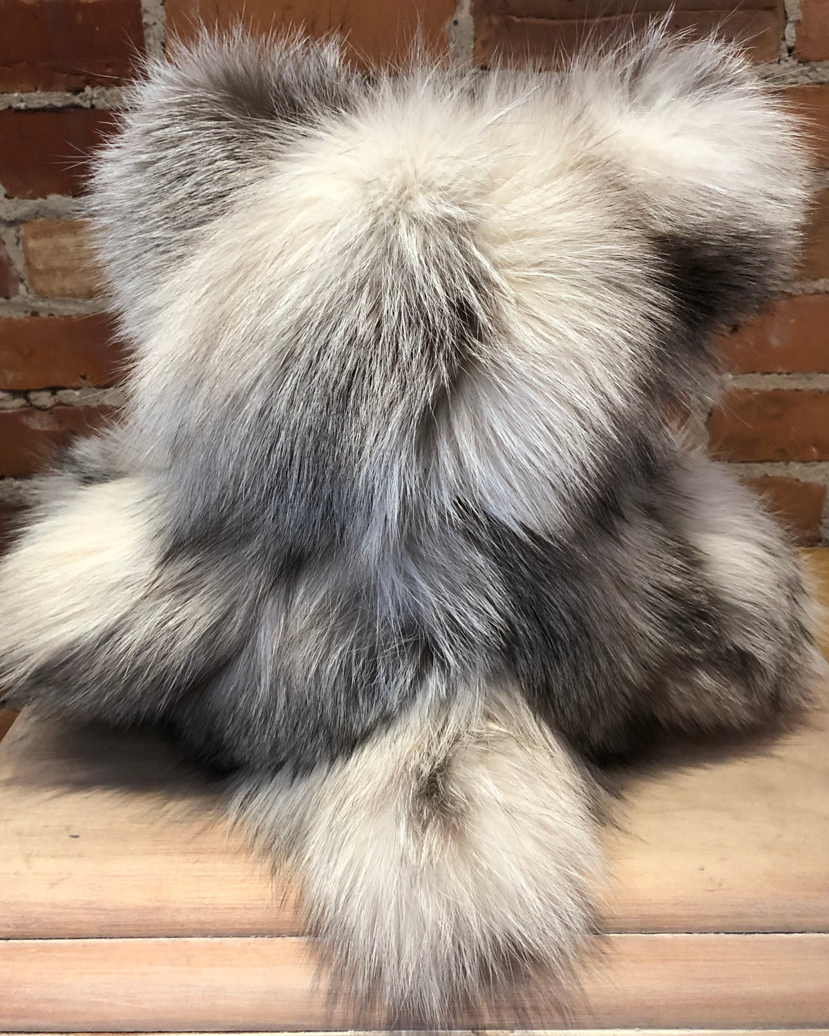 Moon, the Platinum Shadow Fox Teddy Bear