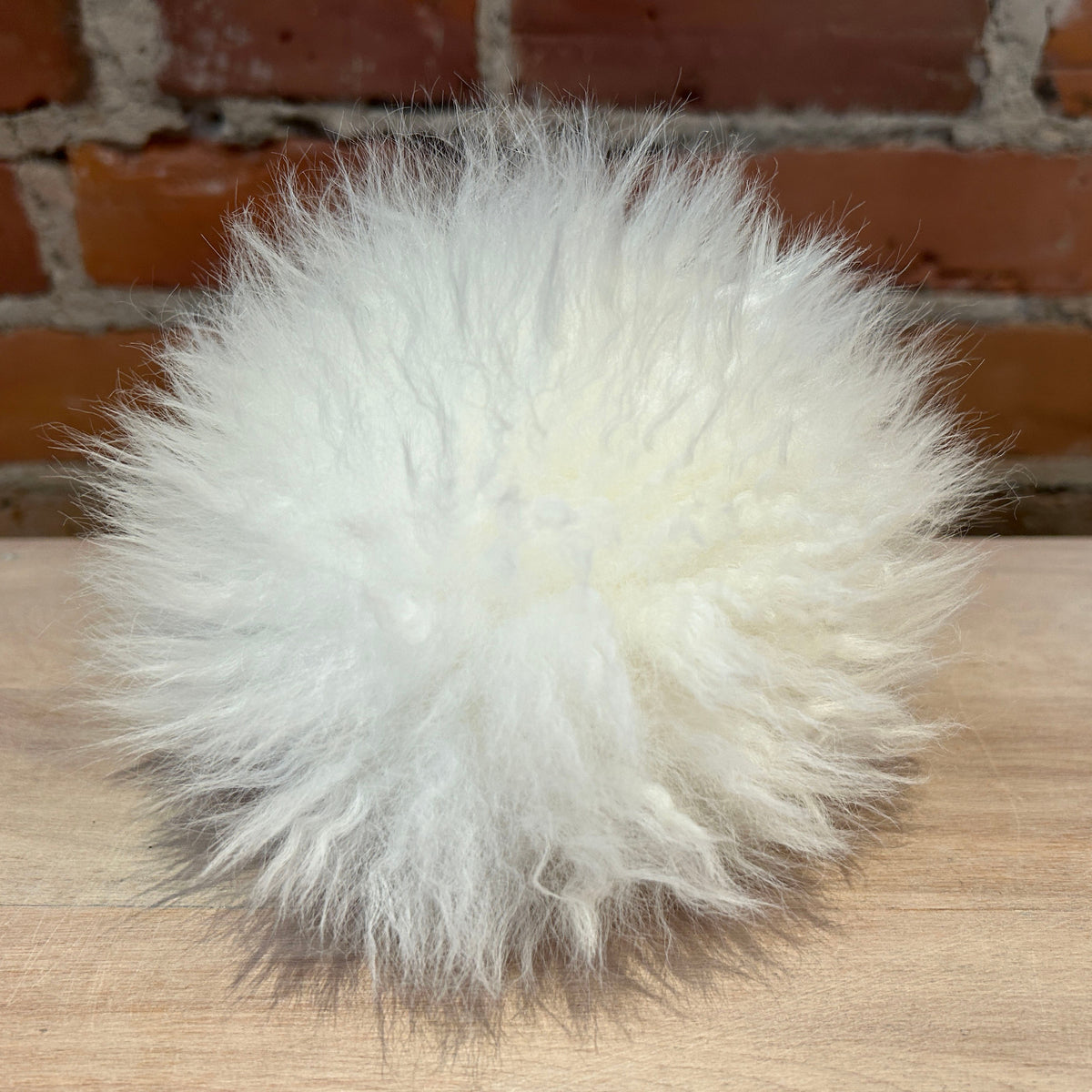 White Lamb Pom, 7 Inch