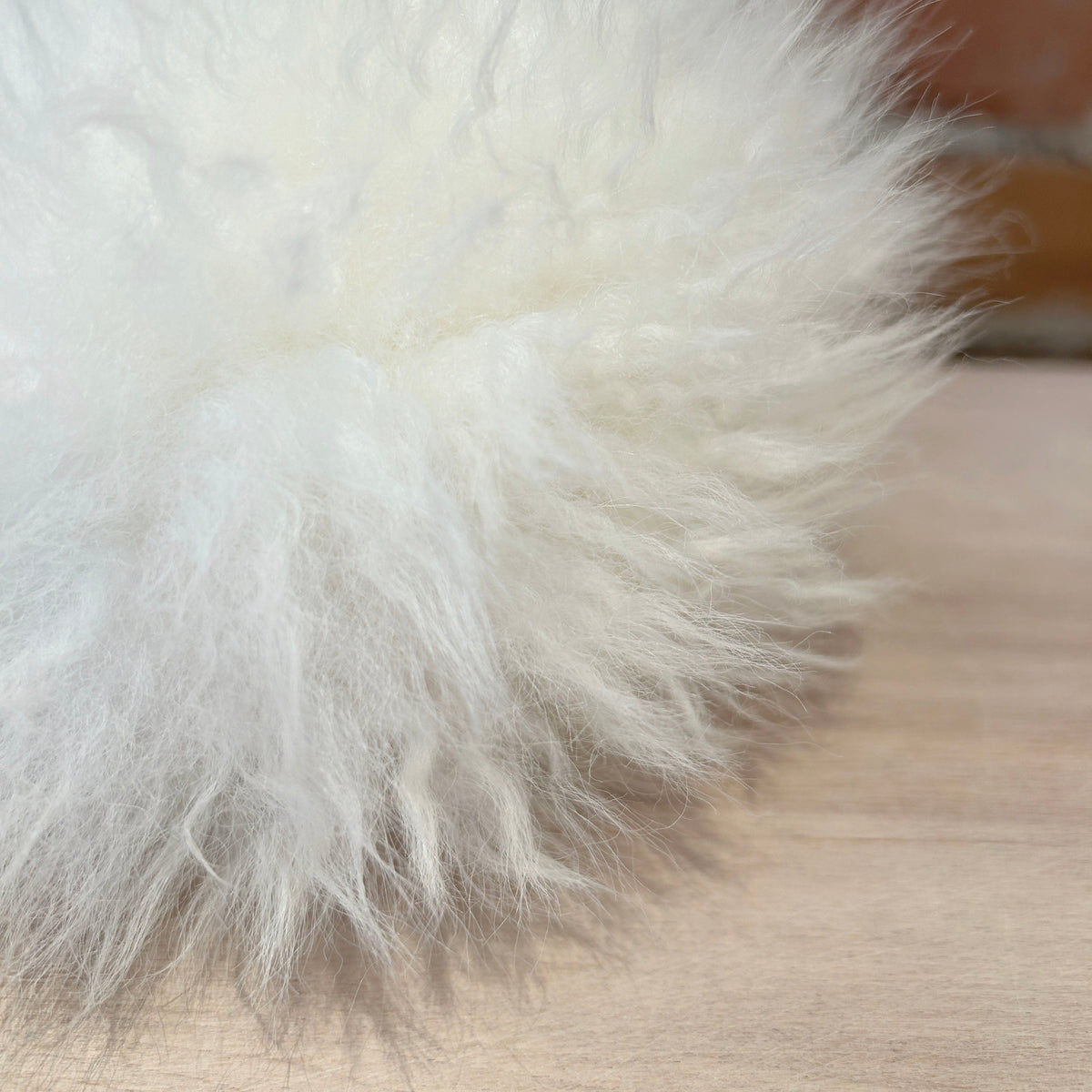 White Lamb Pom, 7 Inch