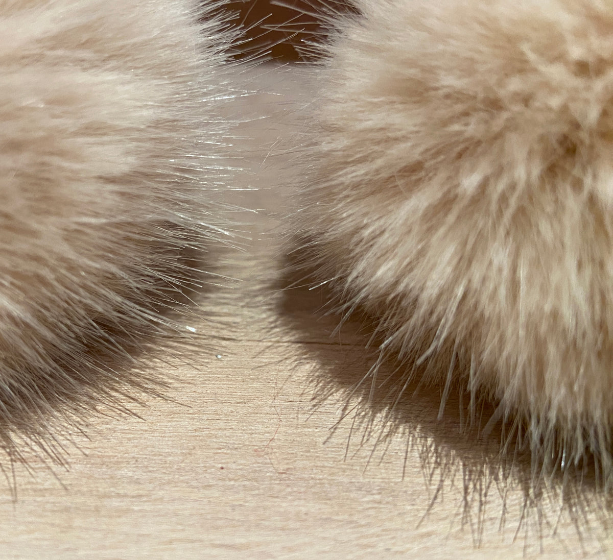 Peach Mink Faux Fur Pom, 3 Inch
