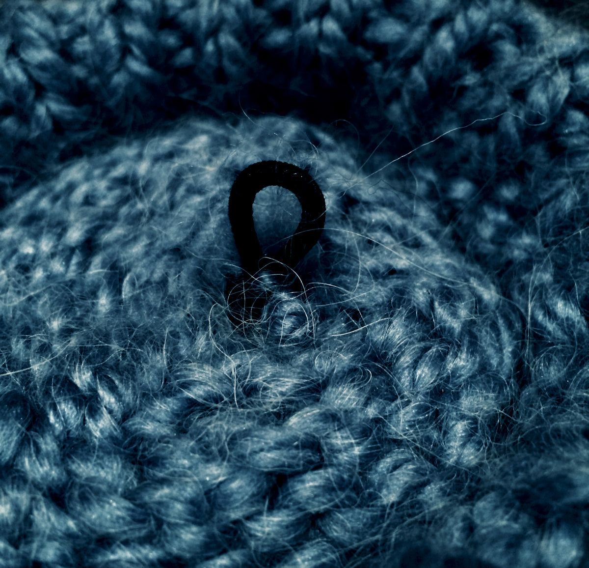 Shark Grey Curly Lamb Pom, 5 Inch
