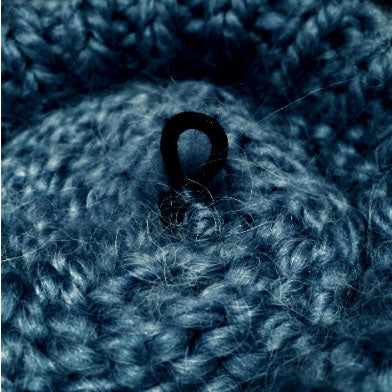 Shark Grey Fox Fur Pom, 4.5 Inch