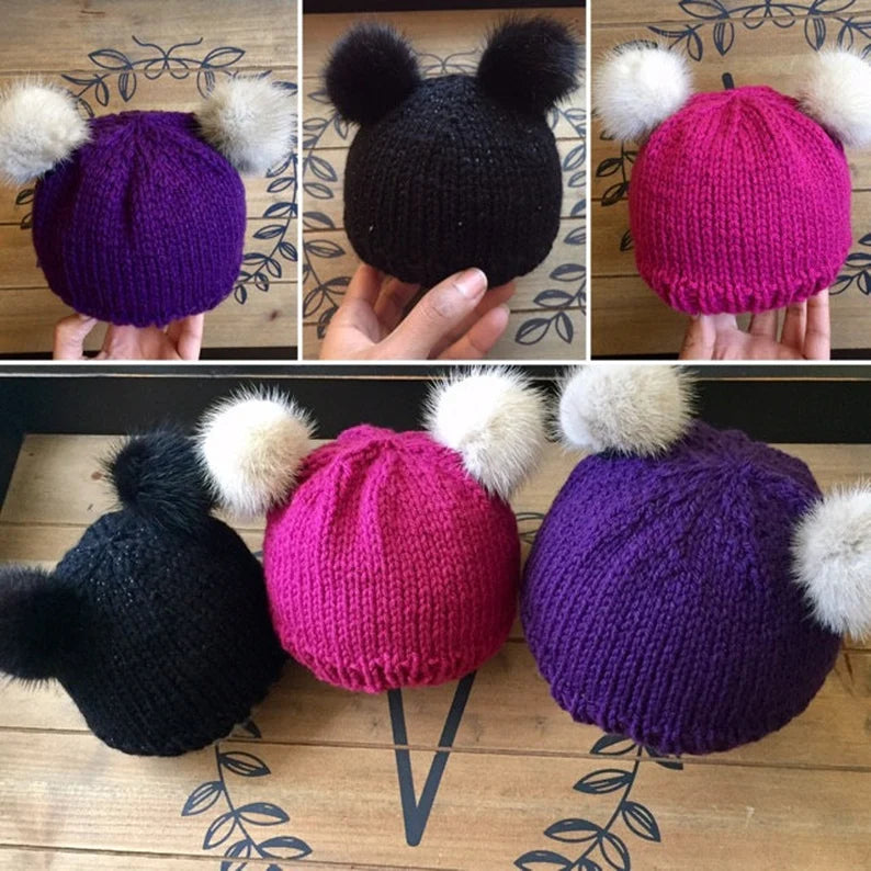 Taupe Brown Mini Mink Pom, 2.5 Inch