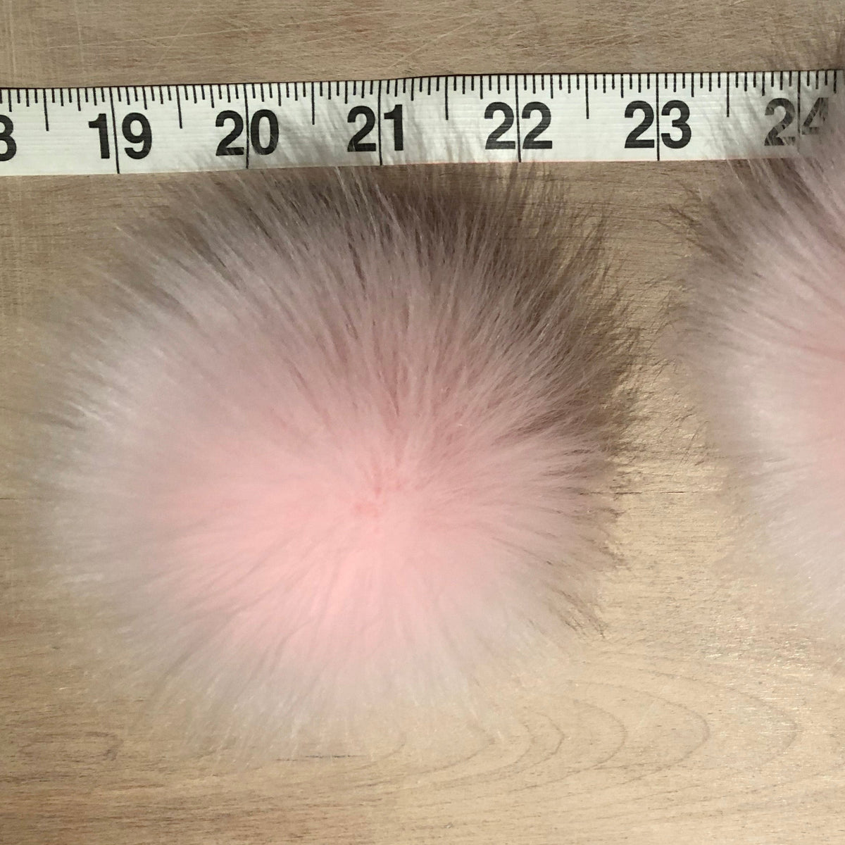 Bubblegum Pink Fox Faux Fur Pom, 3 Inch