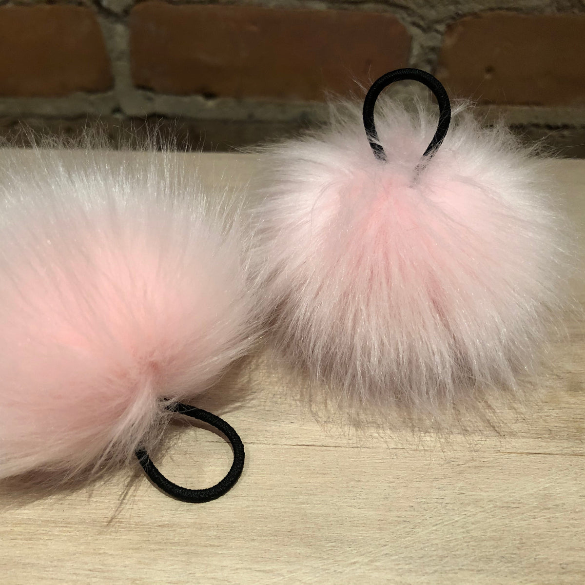 Bubblegum Pink Fox Faux Fur Pom, 3 Inch